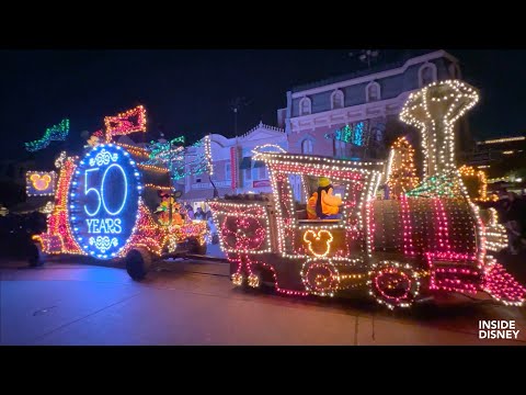 FULL Main Street Electrical Parade At Disneyland Wide And Zoom Angles 53rd Anniversary Special