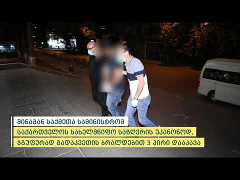 შსს-მ საქართველოს სახელმწიფო საზღვრის უკანონოდ, ჯგუფურად გადაკვეთის ბრალდებით 3 პირი დააკავა