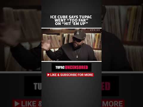 Ice Cube Not A Fan Of Tupac Shakur's 'Hit 'Em Up' Diss Record #shorts