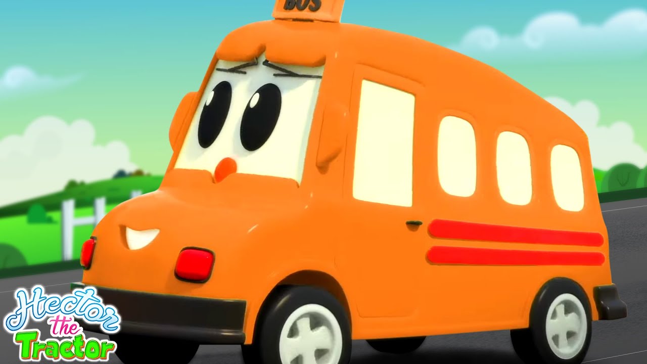 Las Ruedas Del Autobús Canción + Más Canción Animada De Kindergarten