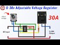 Constant 0-30v Adjustable voltage regulator using 555 IC