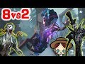 【第五人格】調香師で協力狩り参戦！ダブルハンターモードが面白い【Identity V】8vs2 アジーンTV