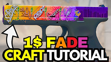 FAKE Glock Fade Sticker Craft Tutorial (How to do FAKE Glock Fade Combo CS2)