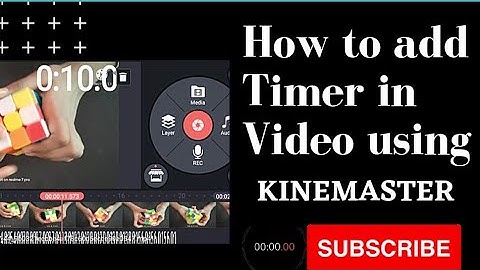 How to add Timer in Video #  Add Timer Video using KINEMASTER application #  🕣