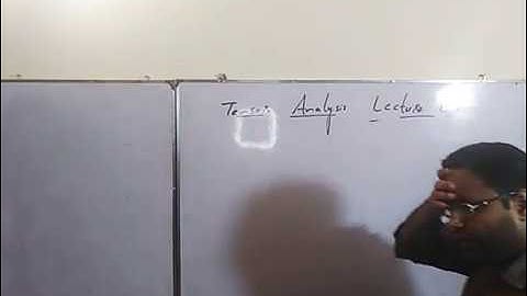 Tensor Analysis. Msc Mathematics. Lec 04.