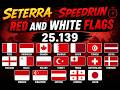 seterra Red and White flags speedrun 25.139