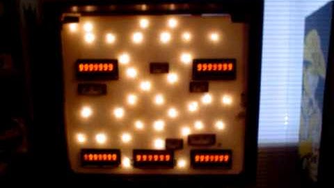 Stern QUICKSILVER pinball machine: displays test