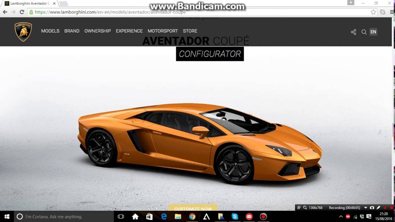 Testing out the new Lamborghini configurator (Aventador ...