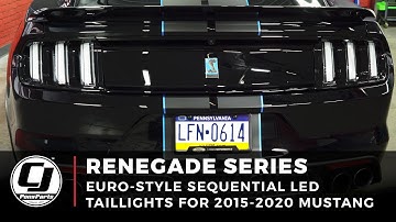2015-2023 Mustang Install | Renegade Series Euro-Style Taillights