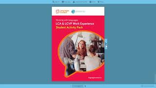 LCA &amp; LCVP Work Experience Student Activity Pack