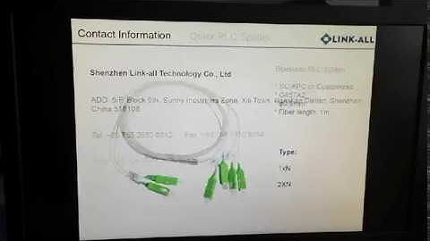 Fiber Optic PLC Splitter