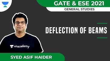 Deflection of Beams | General Studies | GATE & ESE 2021 | Syed Asif Haider