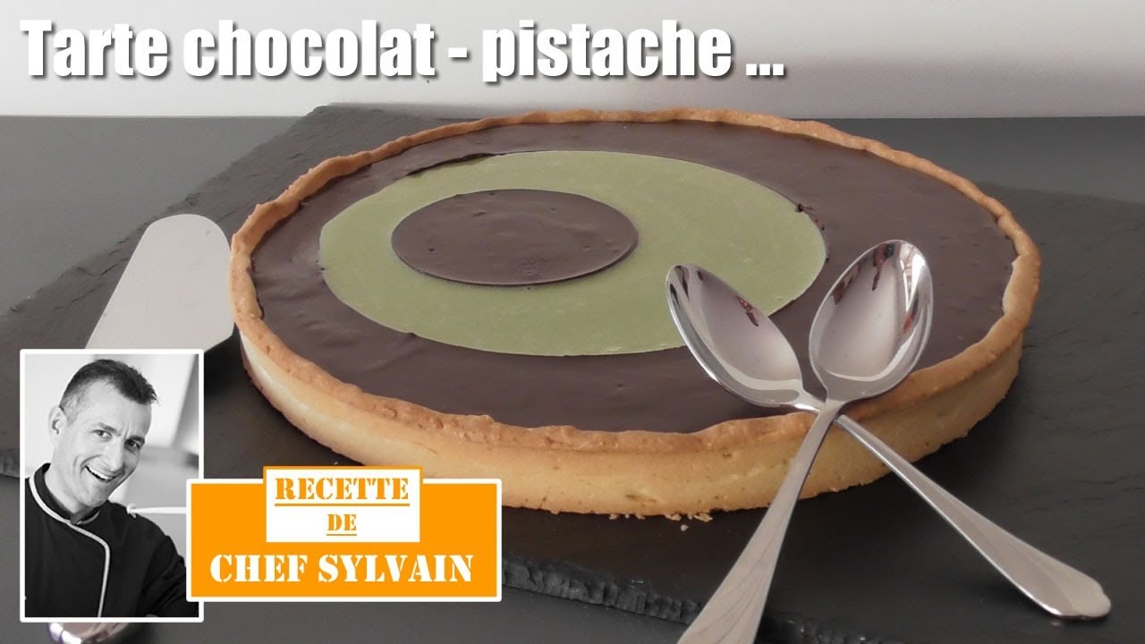 Recette Tarte au chocolat et pistache (facile, rapide)