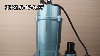 QDX1 .5 water pump laston 220v submerged pump