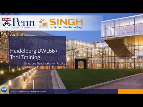 Heidelberg DWL66+ Tool Training Part 1, Introduction