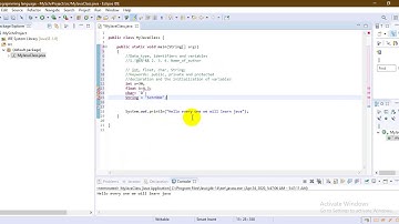 Data type, identifiers and variables in java