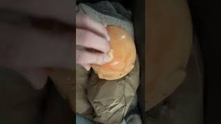 Restoring an old beat up Cabbage Patch Kid. Removing orange paint on her scalp. Video #9