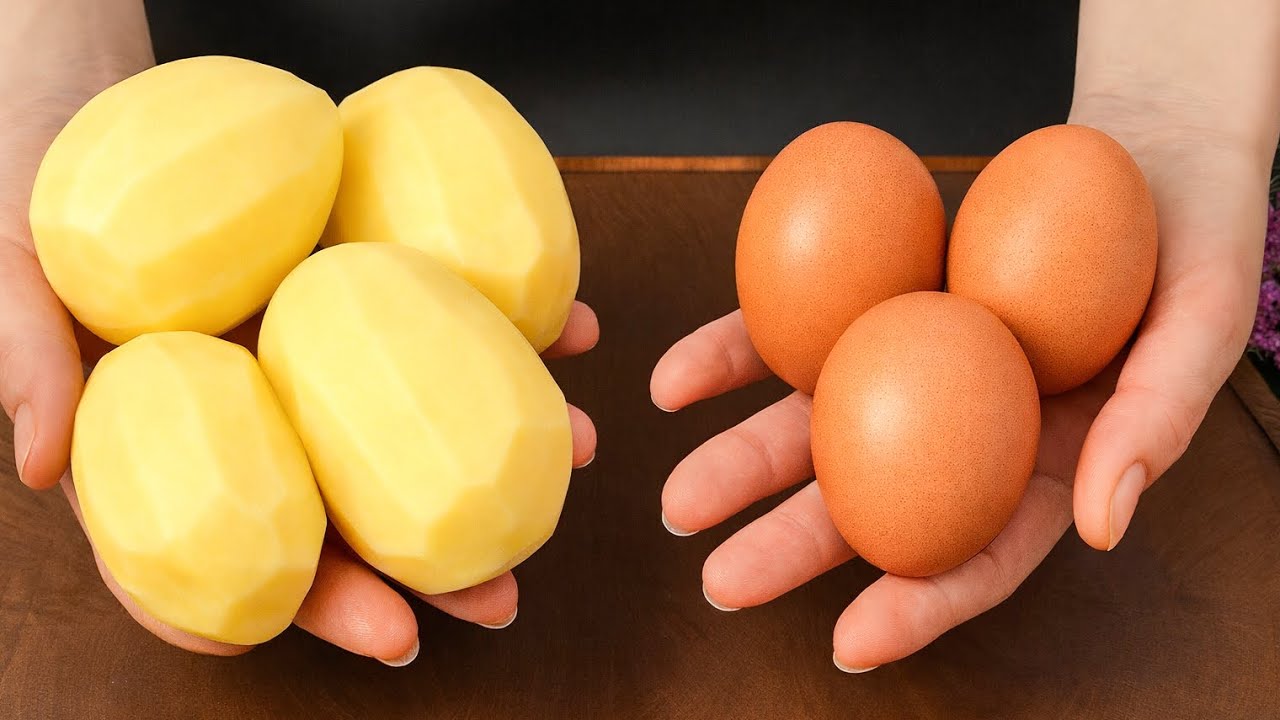 Просто смешайте 4 картофелины и 3 яйца! Это был самый лучший ужин, который вы когда-либо готовили!