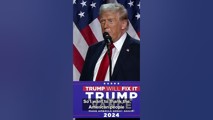 Trump said he's honored to be elected the 47th and 45th president