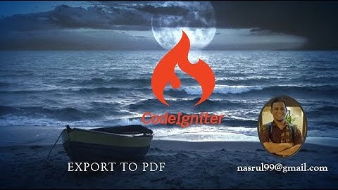 15 - Tutorial Export to PDF pada CodeIgniter