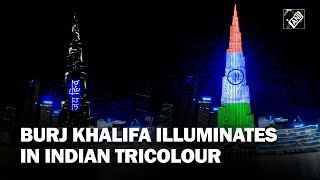 UAE: Dubai’s Burj Khalifa lights up in tricolour to celebrate 77th Independence Day