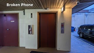 Phone Fail: TKE H-Power hydraulic elevator at the Red Roof Inn in York PA