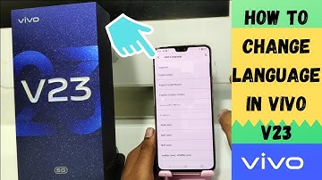 How to Change Language in VIVO V23/VIVO V23 pro| Vivo v23 5G language full setting