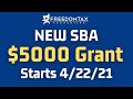 NEW $5000 SBA Grant - Supplemental Targeted Advance