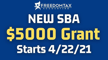 NEW $5000 SBA Grant - Supplemental Targeted Advance