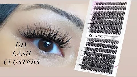 DIY LASH CLUSTERS AMAZON PAWOTENCE LASHES