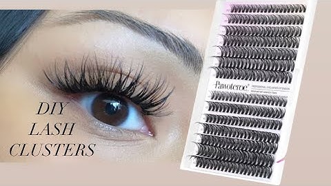 DIY LASH CLUSTERS AMAZON PAWOTENCE LASHES