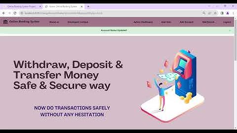 Online Banking System Project using Spring Boot | Spring MVC | Java | MySQL | ATM Project using Java
