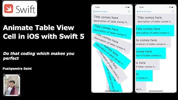 How to animate UITableViewCell in iOS Swift 5