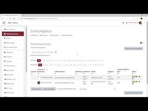 Moodle 8 -Teilnehmer