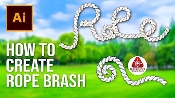 Create Rope in Adobe Illustrator || ROPE in Illustrator | Dynamic rope brush in Illustrator, 4K