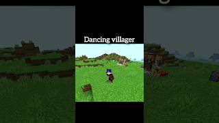 Minecraft dancing villager moment 😮🤨 #minecraft #viral #shorts