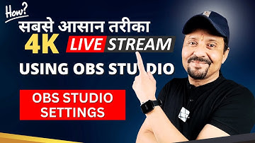 How To 4k Live Streaming On YouTube Using OBS |  Live 4k Video On 1080p Monitor | OBS Tutorial