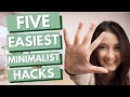 Minimalist hacks for a clutter free home  decluttering secret hacks