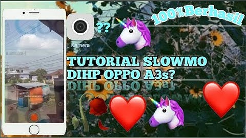 TUTORIAL SLOWMO DI HP OPPO A3s EMANG BISA?😱 | MULUS BANGET HASILNYA😱