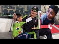 Lahore Qalandars super fan Abdul Ahad Nasir in Gaddafi Stadium Lahore