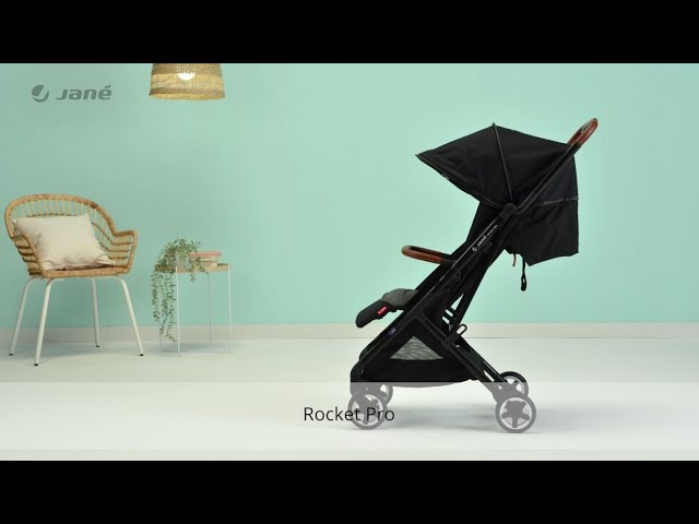 Rocket 2 de Jané  ¿Por qué te encantará la silla de paseo Rocket de #Jané?  Es la compacta ideal. Se puede plegar con una sola mano ¡Cuatro colores  para elegir! 🖤