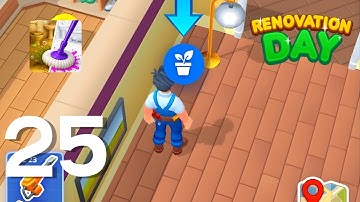 Renovation Day: House Makeover - Gameplay Walkthrough Part 25 - Corridor Repair (Android, IOS)