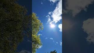 Beautiful Sun Blue Sky Clouds | my original video #shorts #clouds #nature #relaxing #bluesky screenshot 5