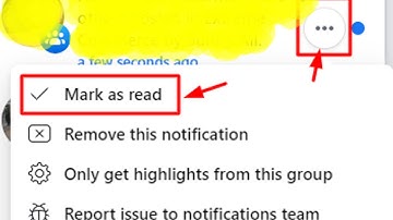 How To Mark Facebook Notifications As Read
