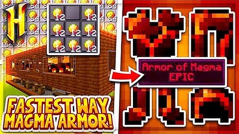 Hypixel Skyblock : FASTEST WAY TO GET MAGMA ARMOUR! l Minecraft Skyblock (25)