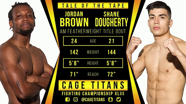 Shane Dougherty vs. Jordan Brown Cage Titans XLIII