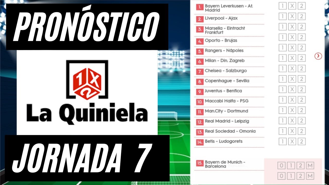 Pronosticos quiniela jornada 7