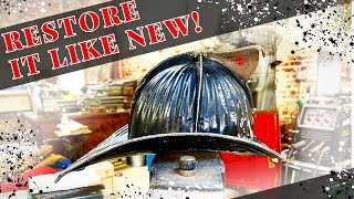 Metal American Fire Helmet Restoration | How To Restore a Cairns Aluminum Senator Firefighter Helmet