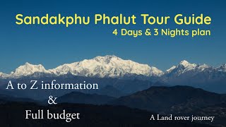 Sandakphu Phalut 4D 3N Tour plan and complete budget | A to Z information | Sandakphu tour guide