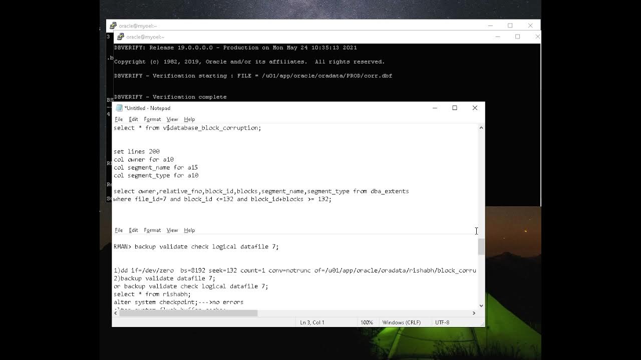 ORACLE block corruption and recovery easy guide ORACLE BLOCK CORRUPTION